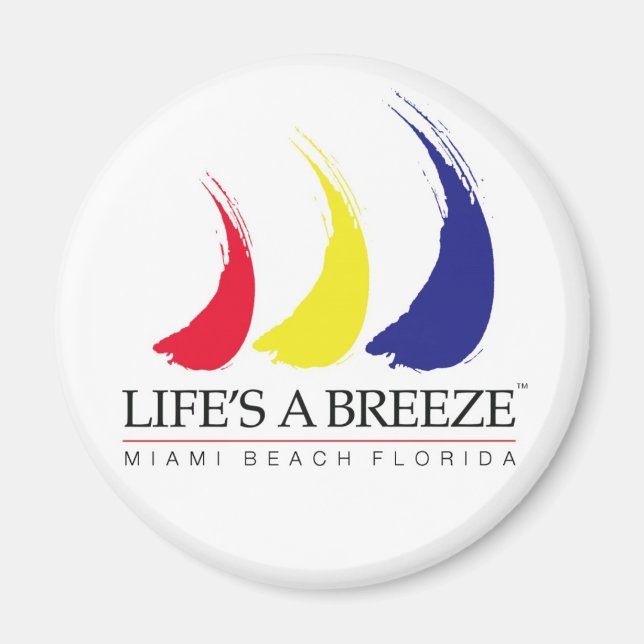 Life's a Breeze_Miami Beach magnet (Front)