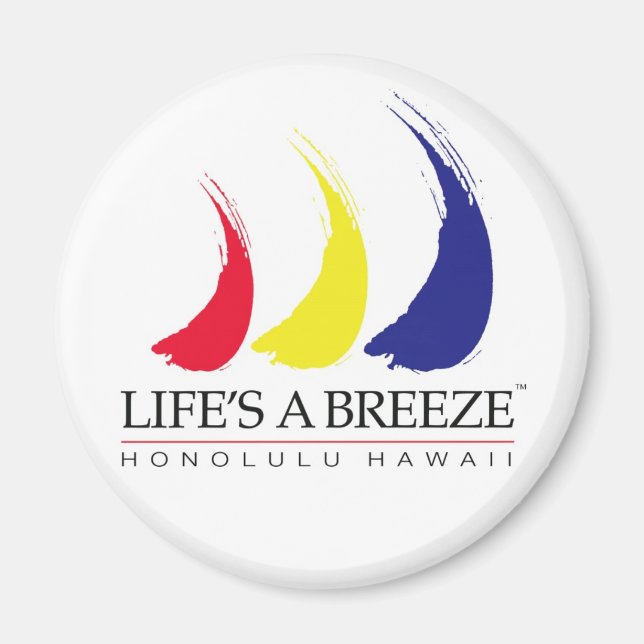 Life's a Breeze™_Paint-The-Wind_Honolulu magnet (Front)