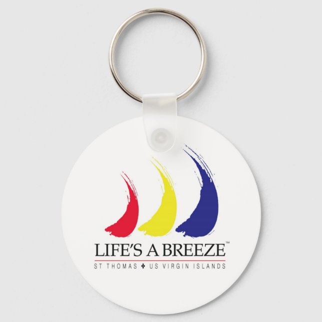 Life's a Breeze™_Paint-The-Wind _St. Thomas Keychain (Front)