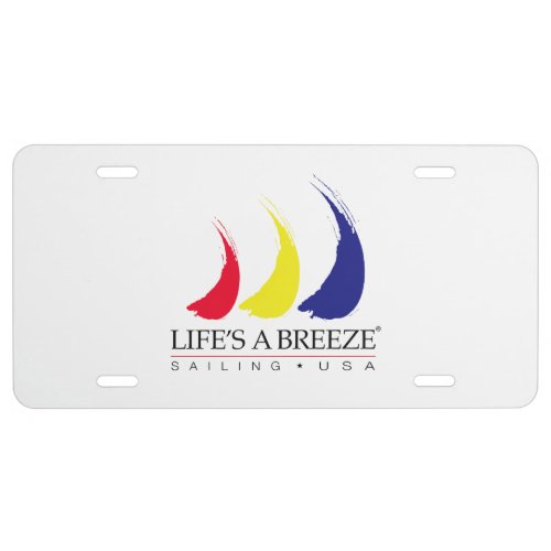 Lifes a Breeze_Sailing USA_Paint The Wind License Plate