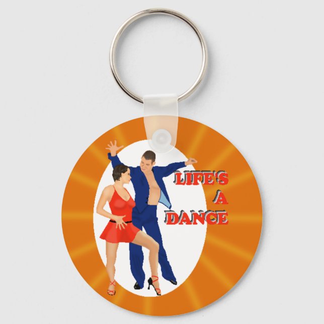 Life's A Dance Keychain (Front)