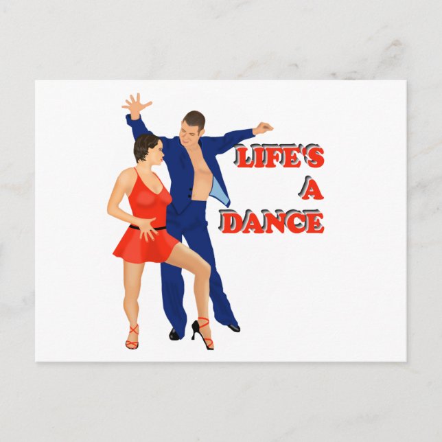 Life's A Dance Postcard (Front)