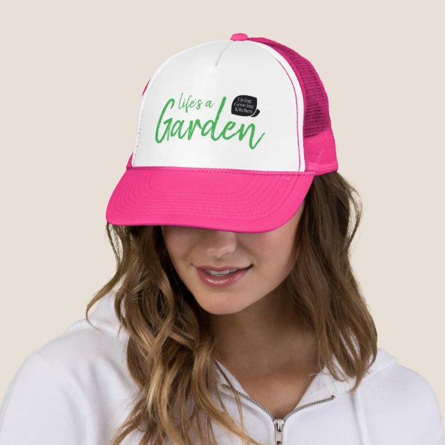 Life's a Garden Pink Hat (In Situ)