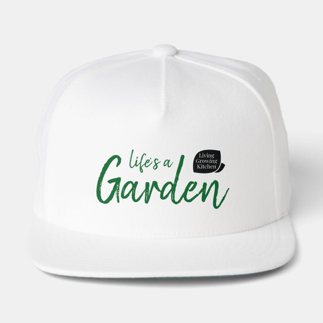 Life's a Garden White Hat (Front)