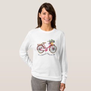 Life's a Journey, Enjoy the Ride - Flower Bike T-Shirt