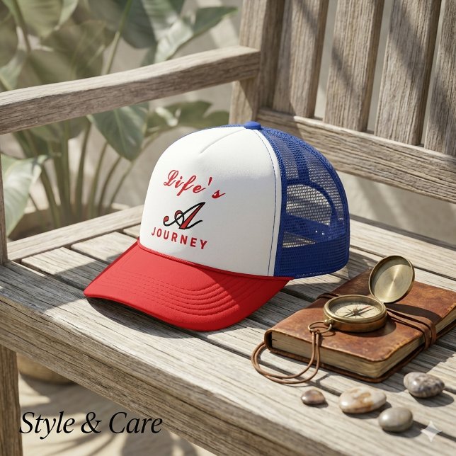"Life's a Journey" Motivational Trucker Hat (Life's a Journey Motivational Trucker Hat)
