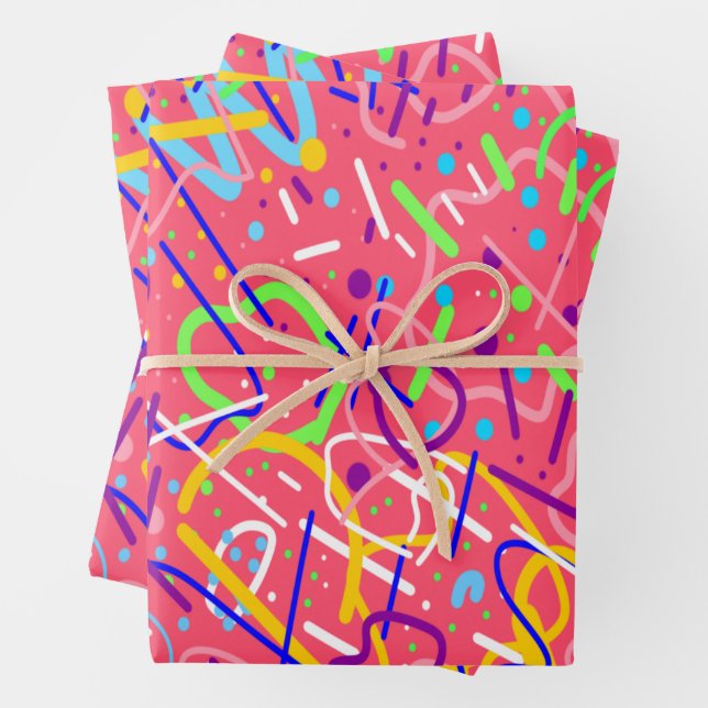 Life's a Party Wrapping Paper Sheets (In situ)