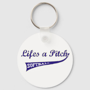 Lifes a Pitch! Keychain