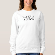 Life's A Stitch Personalize Edit Knit Sew Gift