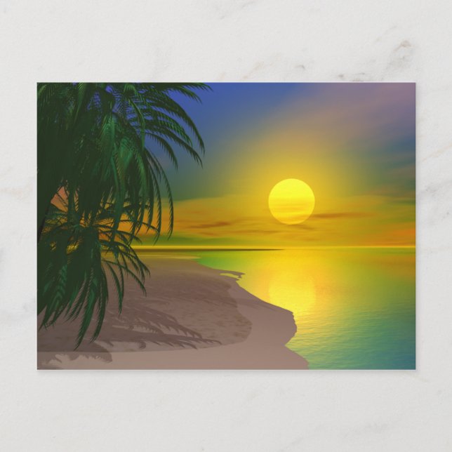 Life's a Sunny Beach Postcard (Front)