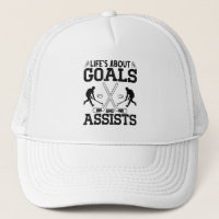 Life's About Goals And Assists Hockey Lover Funny