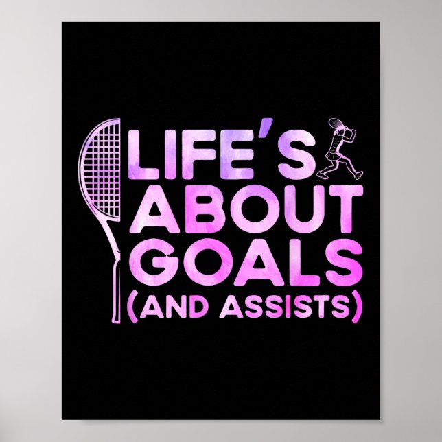 Life's About Goals And Ists Sport  Poster (Front)