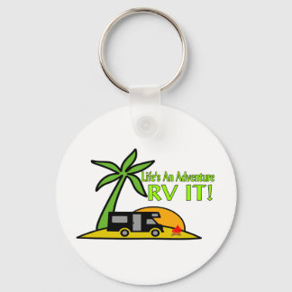 Life's An Adventure So RV It Keychain
