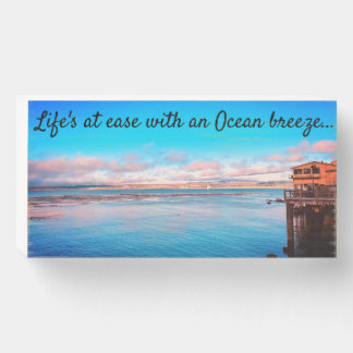 Life's at ease with an Ocean Breeze Wood Box Sign
