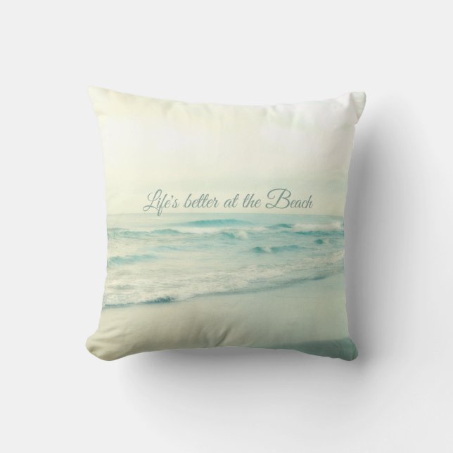 LIFE'S BETTER AT THE BEACH PHOTO PILLOW (Front)