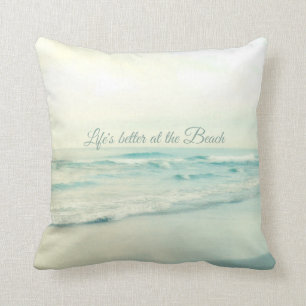 LIFE'S BETTER AT THE BEACH PHOTO PILLOW