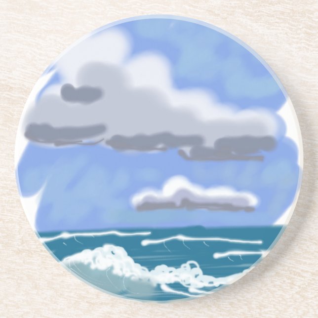 Life's Better at the Beach Sandstone Coaster (Front)