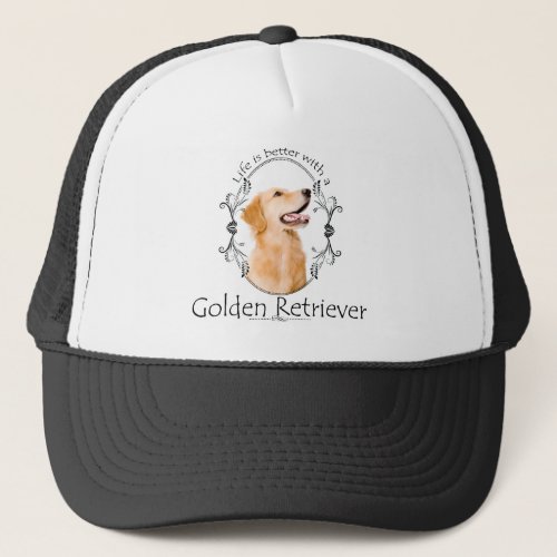 Lifes Better Golden T_Shirt Trucker Hat