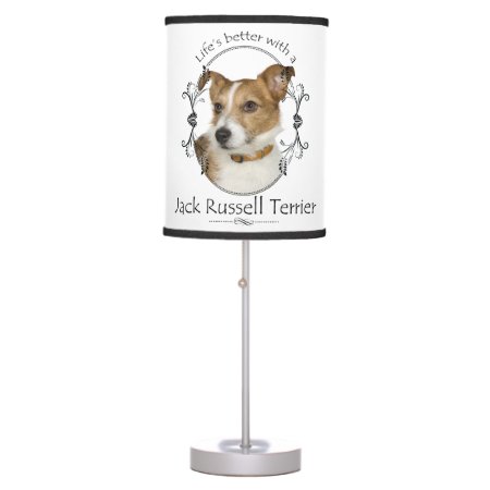 Life's Better Jack Russell Table Lamp