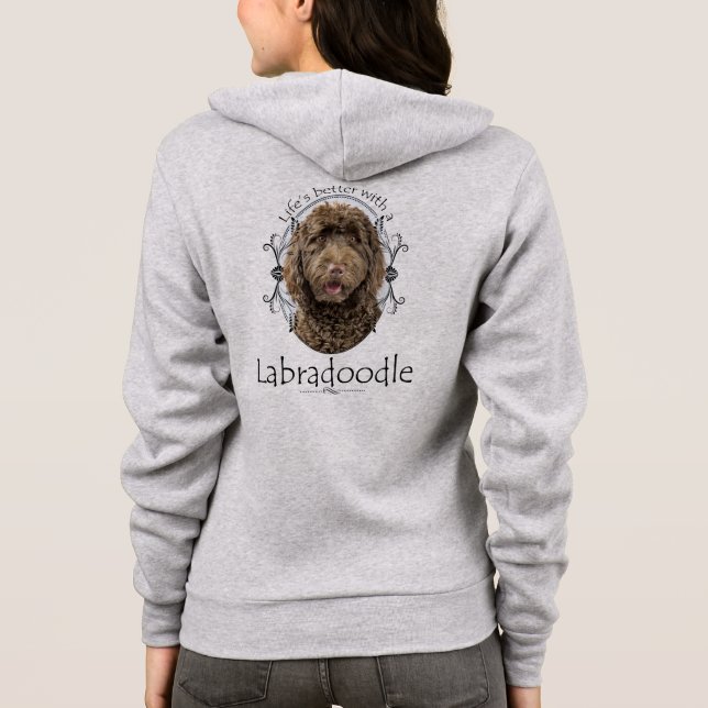 Life's Better Labradoodle Hoodie (Back)