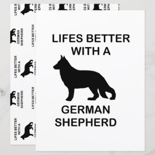 life's better with a german shepherd scrapbook