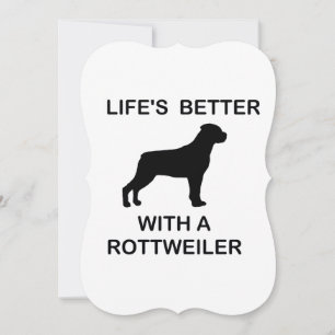 Life's Better With a Rottweiler card