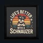 Life's Better With A Schnauzer Gift Box<br><div class="desc">Life's Better With A Schnauzer</div>