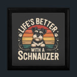 Life's Better With A Schnauzer Gift Box<br><div class="desc">Life's Better With A Schnauzer</div>