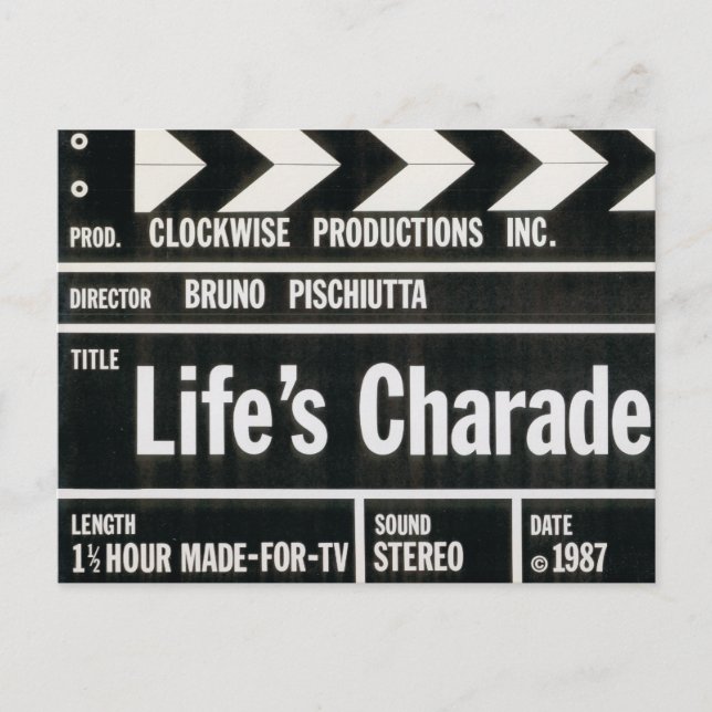 LIFE'S CHARADE Postcards (Front)