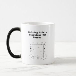 Life's Equations Solver Daily Lesson Wisdom Color Morph Mug