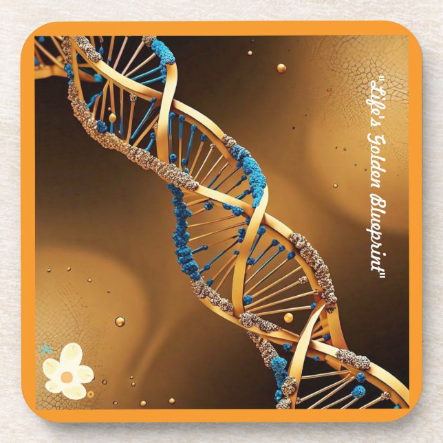 "Life's Fundamental Code" Beverage Coaster (Front)