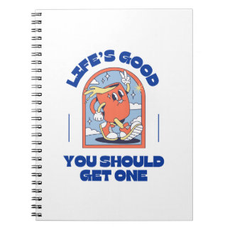 life's good sarcasm notebook