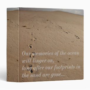 Life's Journey/Footprints in the Beach Sand 3 Ring Binder