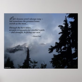 Life's Lessons Aren't Always Easy...poster Poster by inFinnite at Zazzle