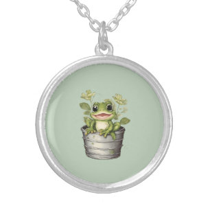 Life's Lily Pads Silver Plated Necklace