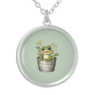 Life's Lily Pads Silver Plated Necklace