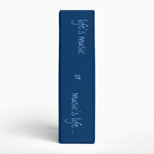 life's music 3 ring binder