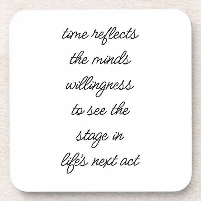 Life's Next Act Hard Plastic Coaster (Front)