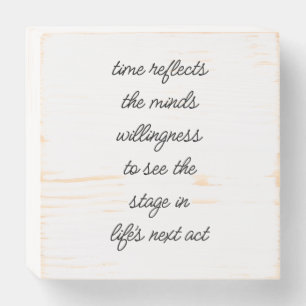 Life's Next Act Wood Box Sign