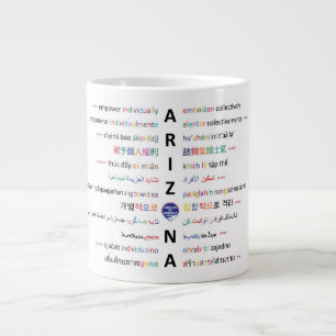 Life's Principles - Languages of Arizona 1 Giant Coffee Mug