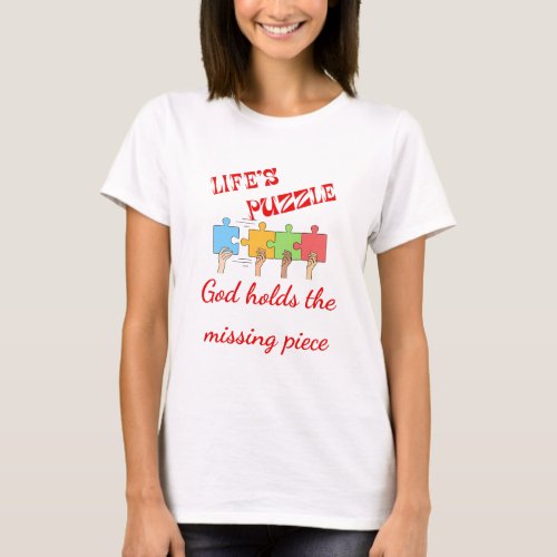 Lifes Puzzle Womens Basic T_Shirt
