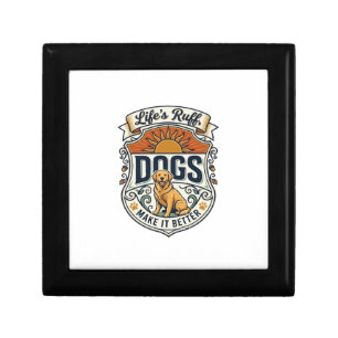 Lifes Ruff Dogs Make It Better Golden Retriever Su Gift Box