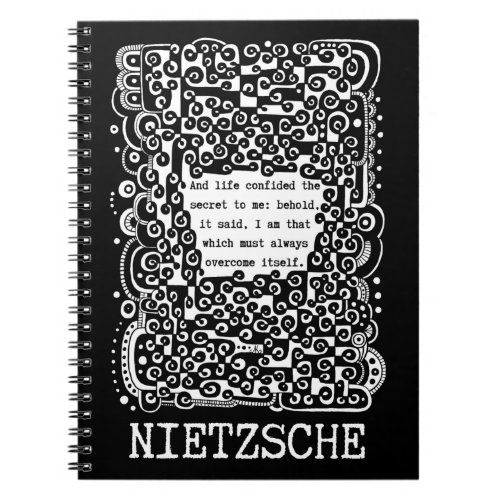 Lifes SECRET quote by Nietzsche Notebook