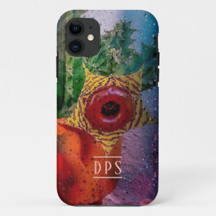 Lifesaver Cactus through a Rainy Window iPhone 11 Case