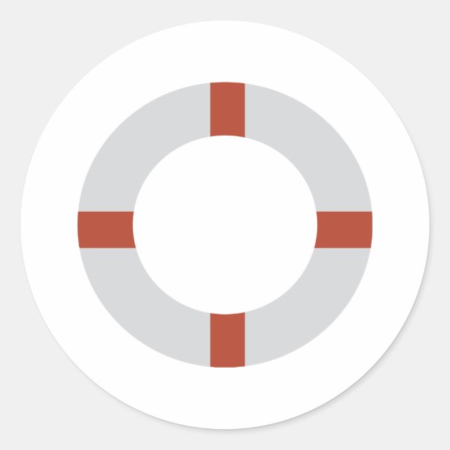 lifesaver icon classic round sticker (Front)