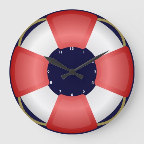 lifesaver lifebuoy nautical clock