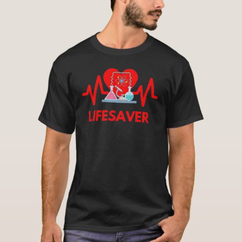 LIFESAVER Medical Laboratory Scientist heart Micro T_Shirt