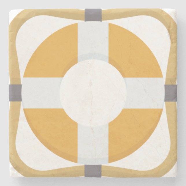 Lifesaver Stone Coaster (Front)