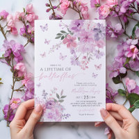 Lifetime of Butterflies Purple Bridal Shower