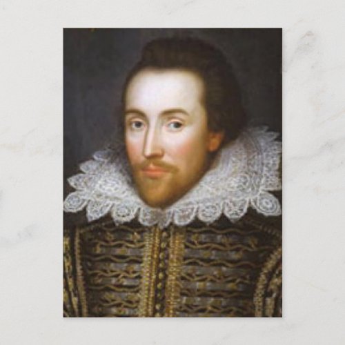 Lifetime Portrait of Shakespeare Postcard